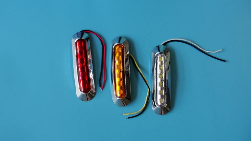 2x грузовик 6 светодиодный АДР боковые габаритные огни габаритный фонарь 12V 24V