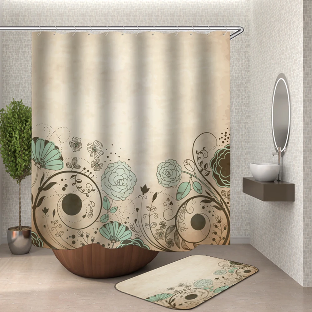 

Dandelion shower curtain white douchegordijn bloemen bath curtain shower cortinas de ducha 3d
