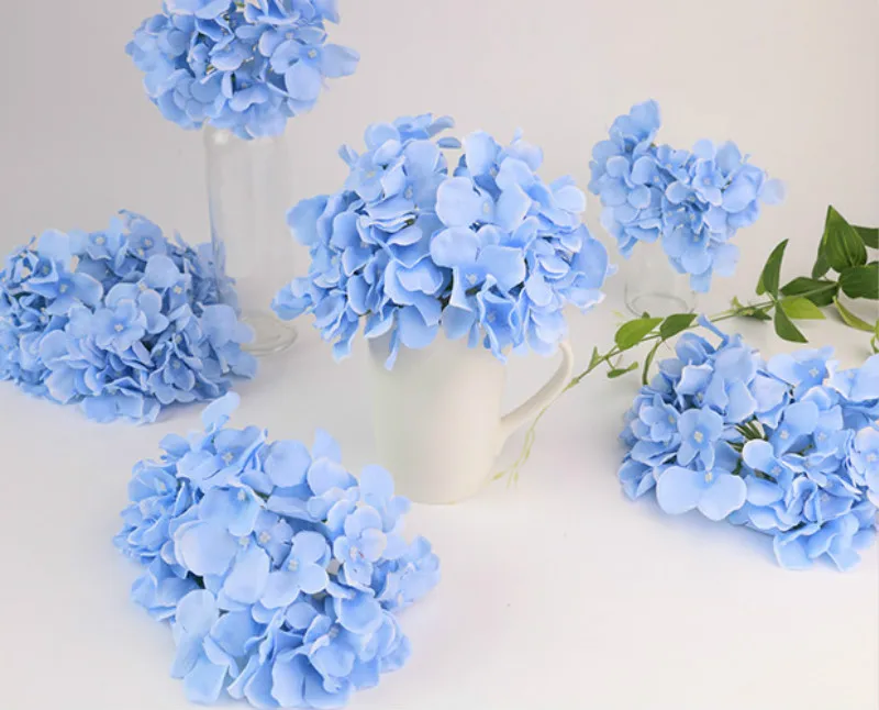 

Artificial Hydrangea Peony Head Silk Rose DIY Wreath Wedding Flower Wall Home Hotel Backdrop Decoration Fake Flower Party Decor