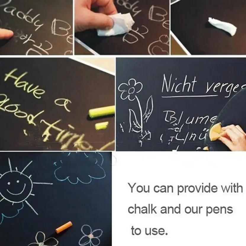 Настенная Наклейка домашние обои 60x92 месяца план календарь доска черная