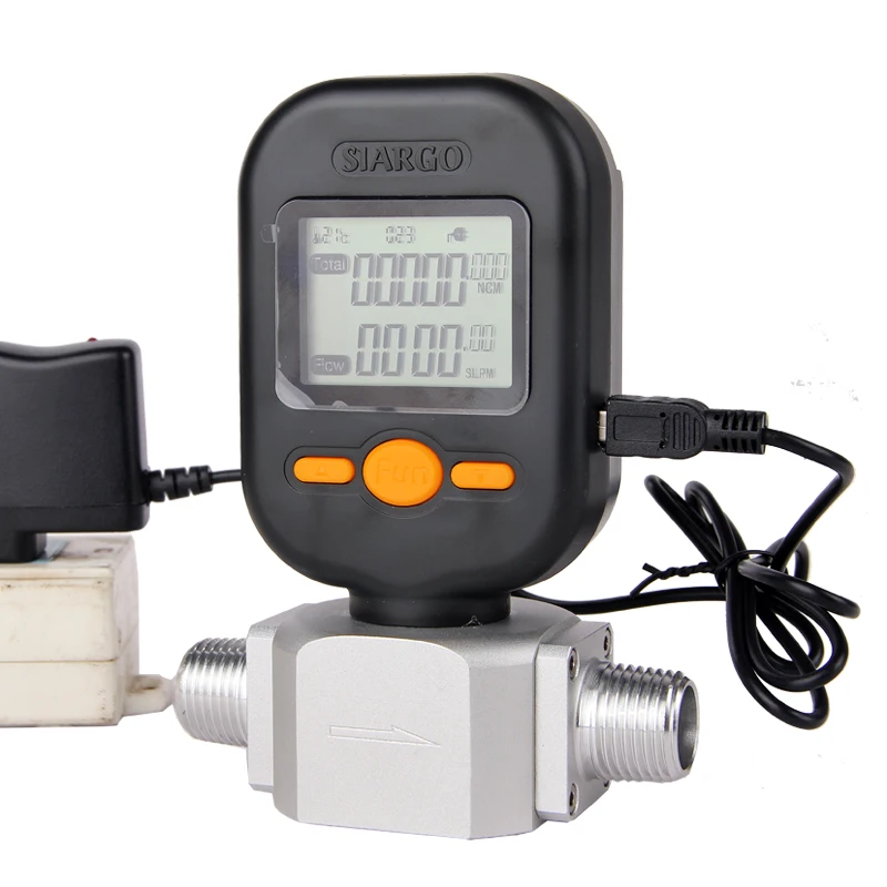 Electronic 200L/min mass oxygen flowmeter digital display flow meter | Инструменты