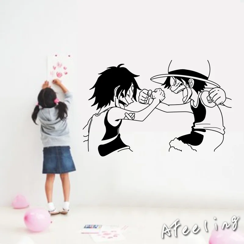 

One Piece Ace and Luffy cartoon decorative wall stickers wall stickers