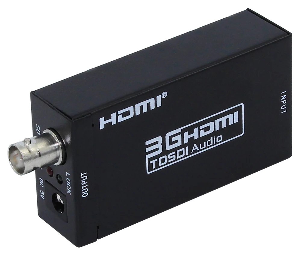 1 шт. мини 3G 1080P HDMI To SDI SD HD видео конвертер с адаптером питания|Кабели HDMI| |