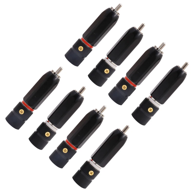 4 шт. ACROLINK разъем RCA с родиевым покрытием изолированный тефлоновый кабель 9 мм