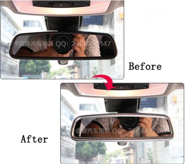 Накладка на зеркало заднего вида с хромированным покрытием из АБС пластика для