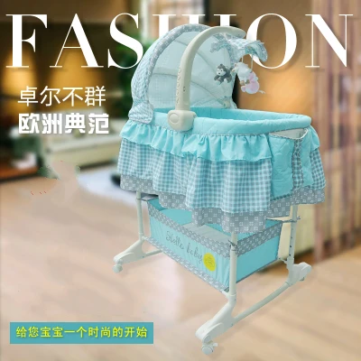 Детская кроватка европейский тип портативная Bb для младенцев сетка корзина