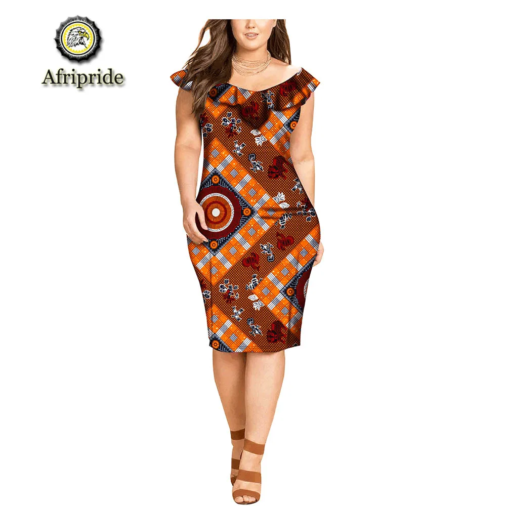 Африканский принт платья для женщин AFRIPRIDE dashiki Частный заказ Базен riche Анкара принт женское платье Чистый хлопок S1825057