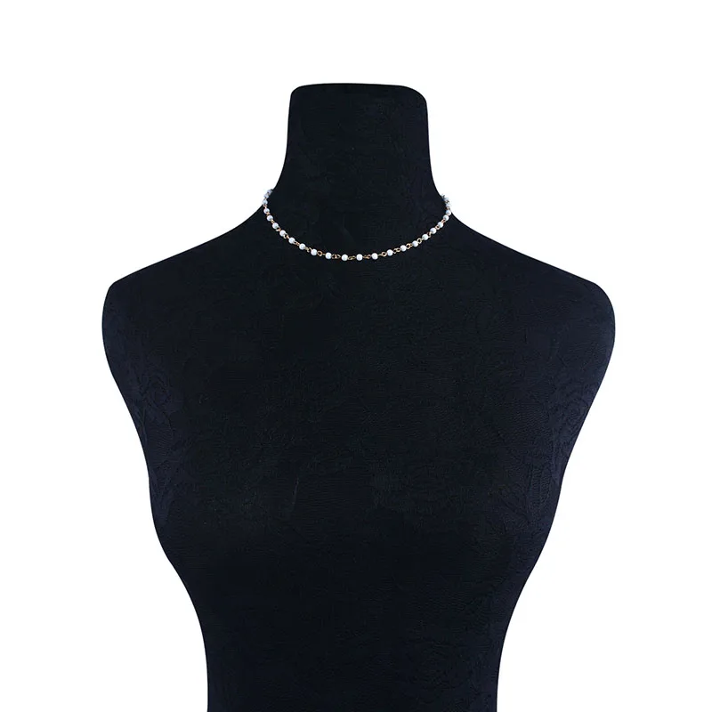 2 шт. модные белые искусственные жемчужные бусины ожерелье элегантное имитация