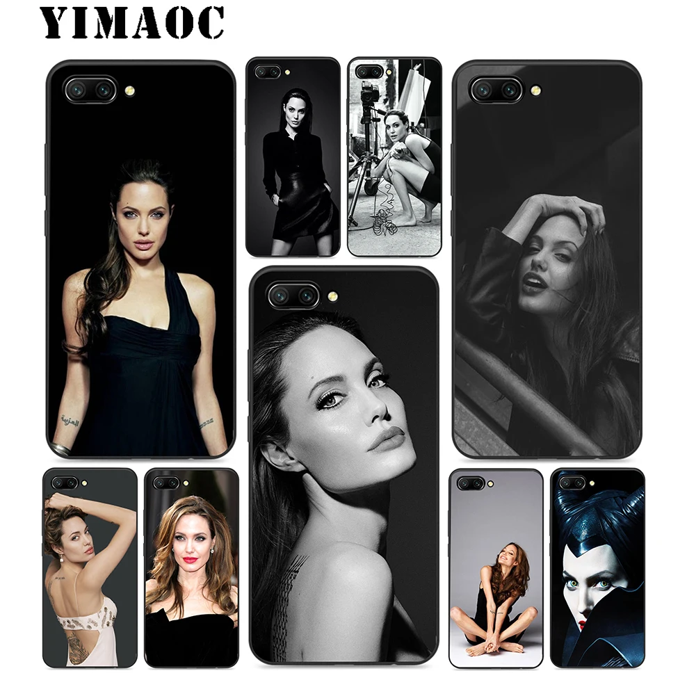 YIMAOC анжедины Джоли Платье Роскошный мягкий силиконовый чехол для huawei Honor Коврики