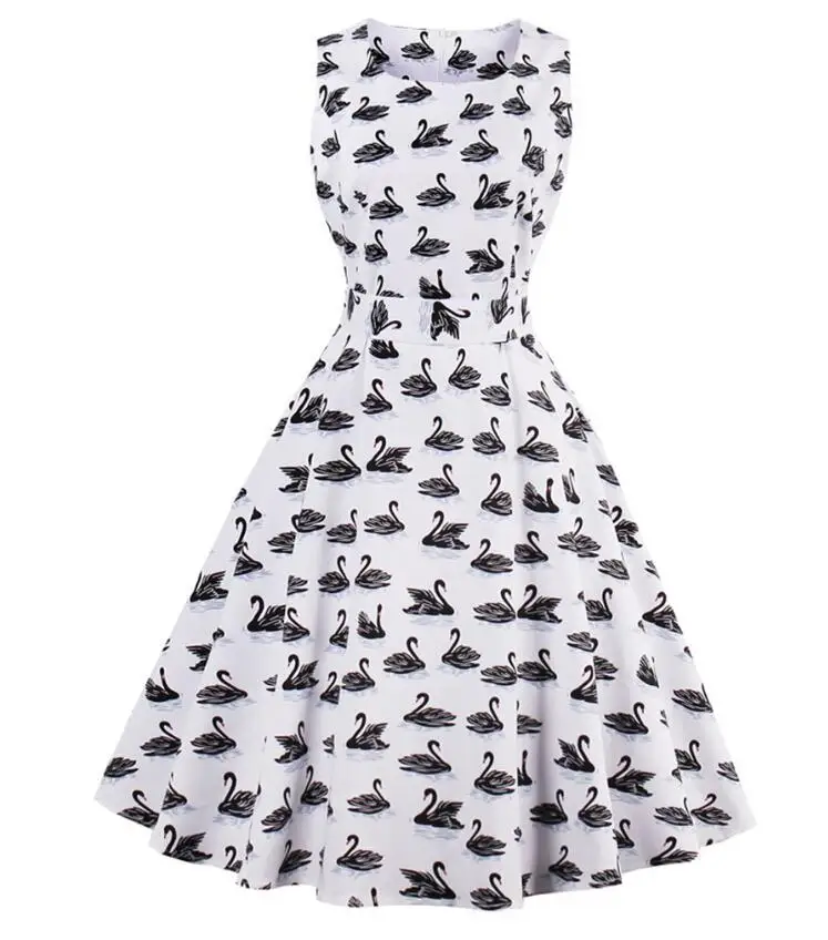JOYINPARTY 4xl женское платье большого размера Ретро 50 s 60 винтажное рокабилли качели