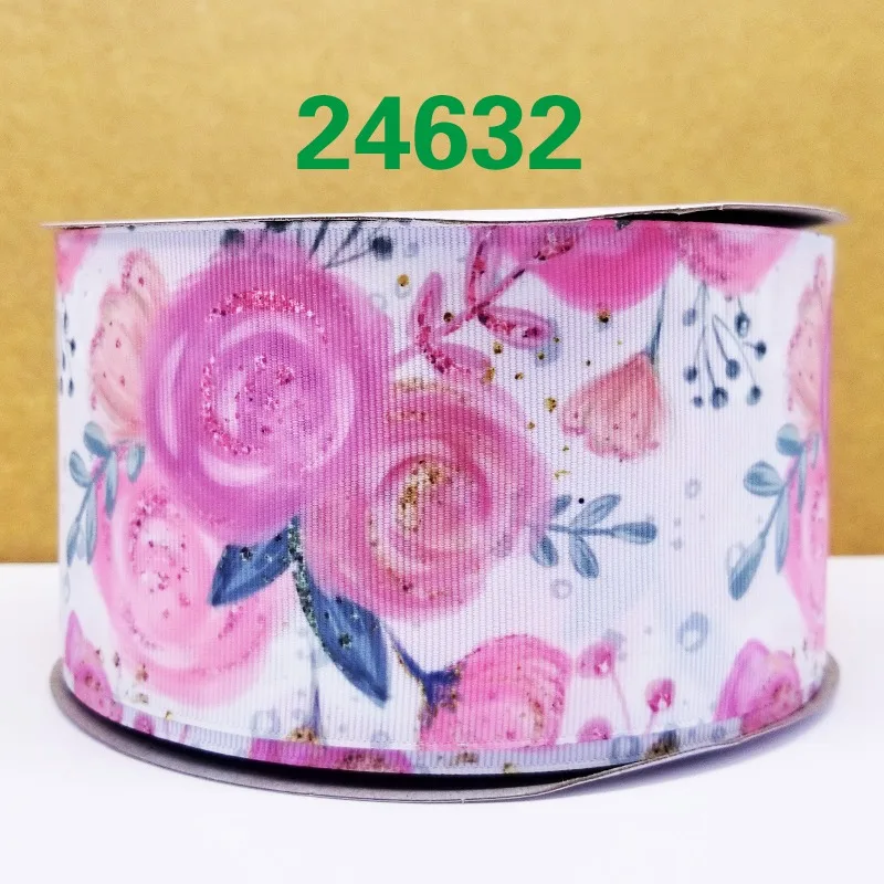 24632 50 ярдов мультфильм напечатанный grosgrain ленты 24695 - Цвет: 24632
