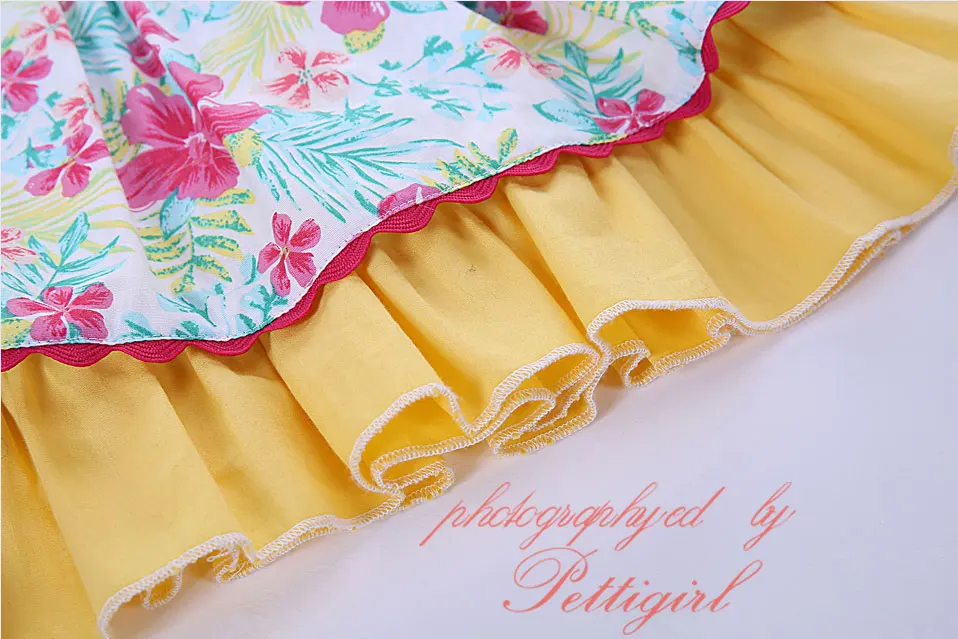 Pettigirl/желтый Топы корректирующие цветок с Головные уборы Обувь для девочек