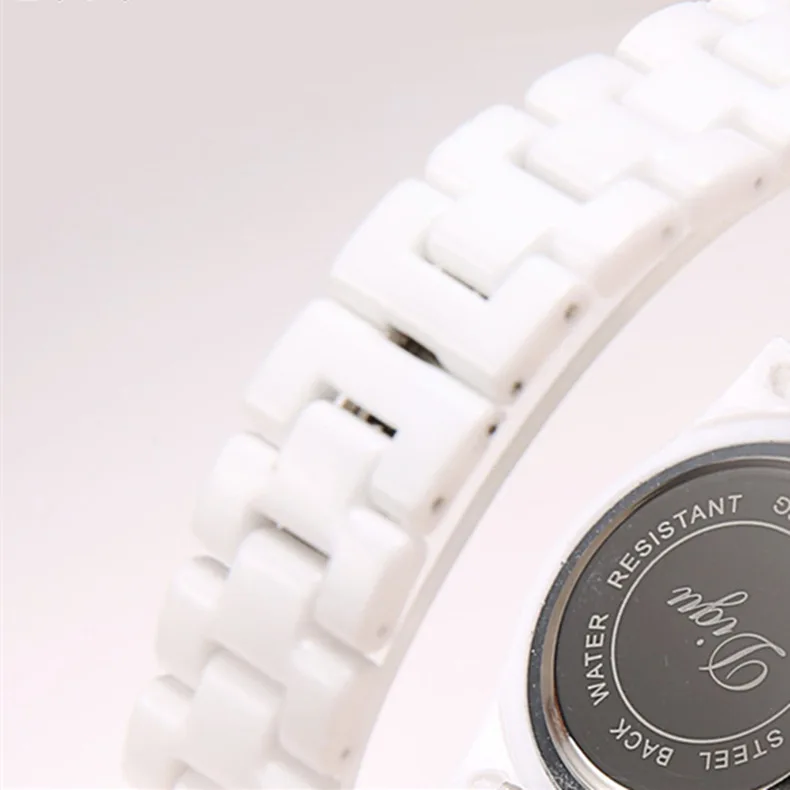 Часы женские модные повседневные водонепроницаемые с керамическим ремешком|relogio
