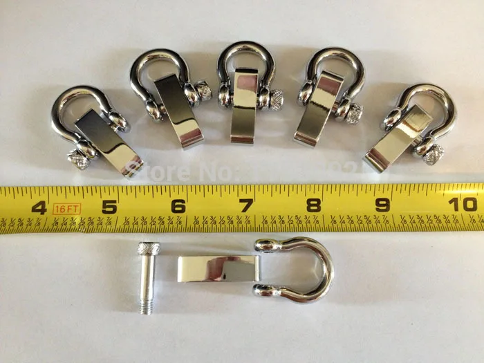 Регулируемая Скоба из нержавеющей стали для военного браслета D образный браслет