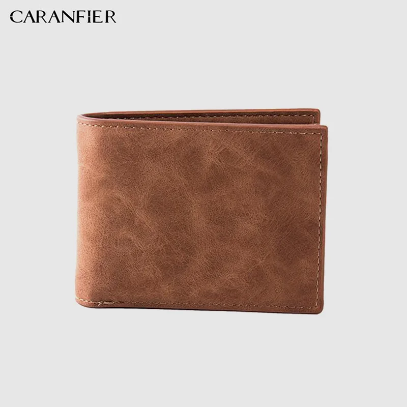 CARANFIER Brand Men Wallets Wallet Coin Bag Zipper Small Money Purses Design Dollar Thin Purse Clip clutch male | Багаж и сумки