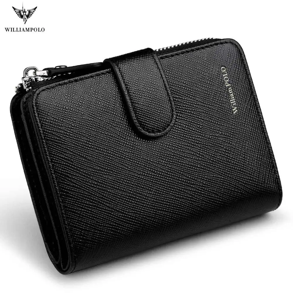 Crosspatch-Black Мужские бумажники, короткие, Аккордеоны, кредитный держатель для карт, кошелек, натуральная кожа, мульти карта, органайзер, застежка-молния вокруг - Цвет: Crosspatch-Black