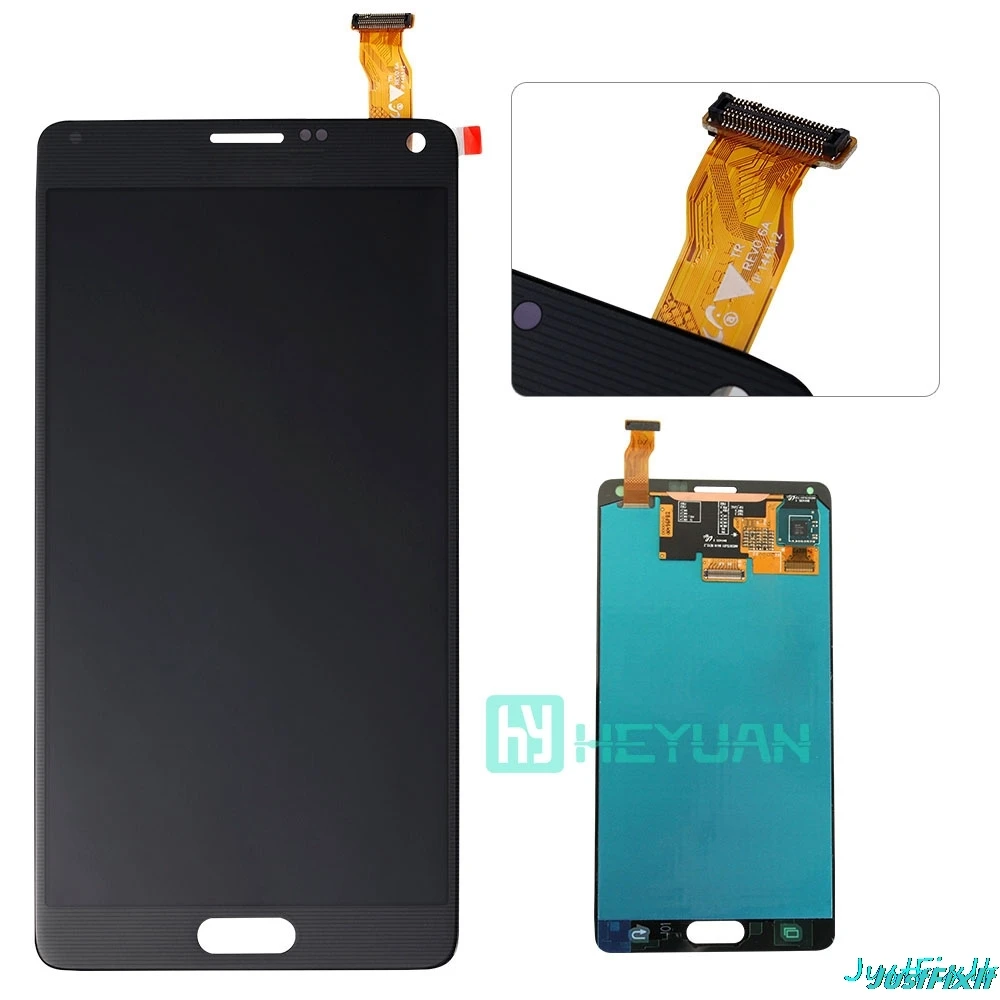 Замена супер AMOLED для Samsung Galaxy Note 4 сжигание в тени N910 N910C N910A N910F ЖК дисплей