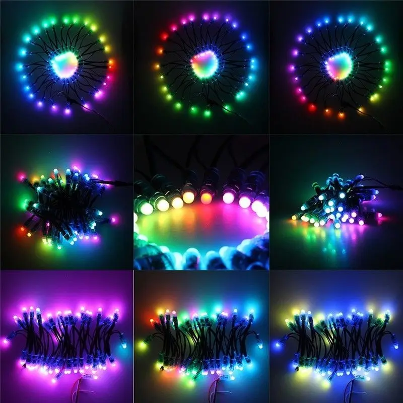 500 шт. DHL DC5V WS2811 IC модули RGB LED строки света 12 мм Полный Цвет IP68 открытый