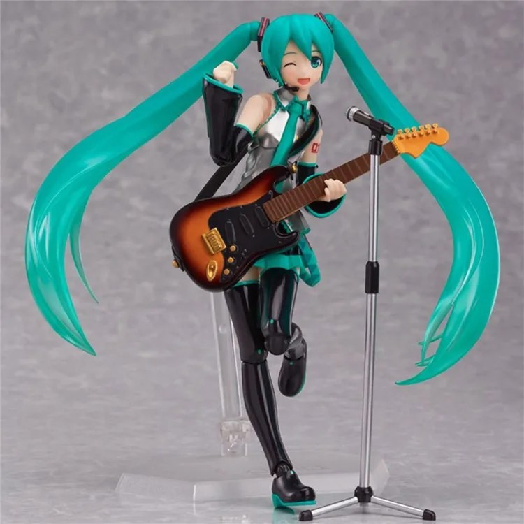 New arrived Hatsune Miku Figma 200 PVC Action Figure Collectible Model Toy 14cm Best Gift | Игрушки и хобби