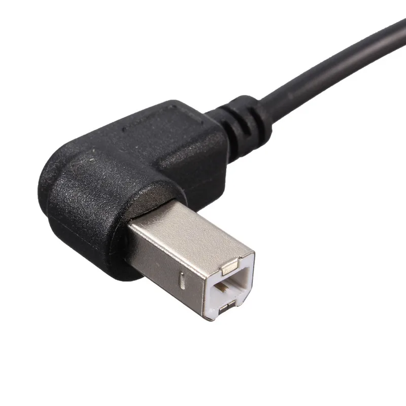 50 см USB 2 0 локоть B папа к женскому кабелю Тип провод розетка Принтер Панель