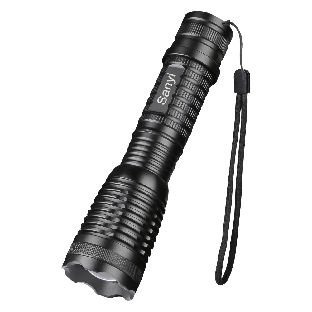 

High Bright 3800 Lumens XM-L T6 LED Tactical Flashlight 5-Mode Zoomable Linternas LED Torch Lantern by 1*18650 or 3*AAA