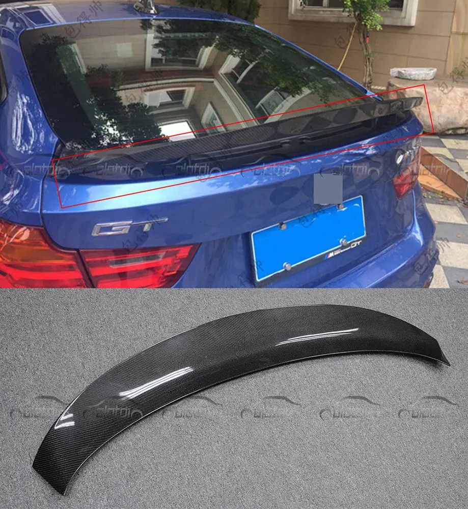 Автомобильный Стайлинг для F34 GT Настоящее углеродное волокно задний спойлер