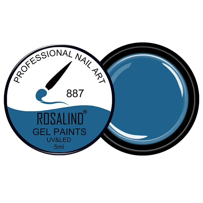 Color 887 ROSALIND, 30 цветов, гель для рисования#861-890, Гель-лак, сделай сам, лак для ногтей, для рисования ногтей, впитывающий Гель-лак для ногтей - Цвет: Color 887