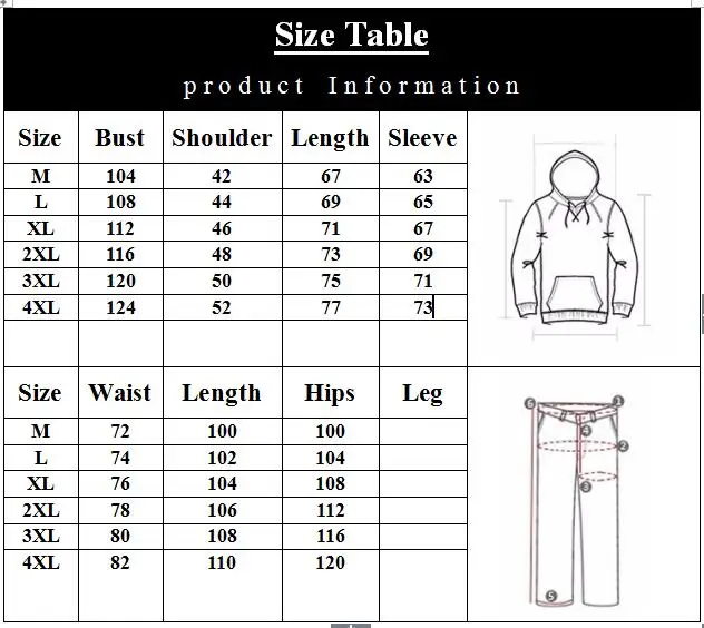 

RLYAEIZ Hot New Casual 2 Piece Set Fleece Warm Men Sporting Suits 2017 Winter Plus Size 4XL Hooded Hoodies + Pants Tracksuits