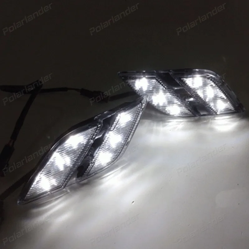 

2pcs/par Fog Light Head Lamp Car DRL led Daytime Running Lights for P/eugeot 301 2014-2015