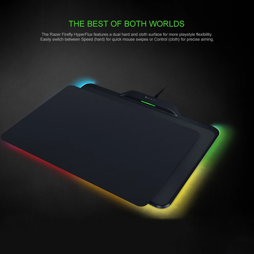 Razer Mamba Hyperflux Беспроводная игровая мышь 16000 dpi 5G Оптический сенсор 450 ips+ Firefly Hyperflux коврик для мыши комплект