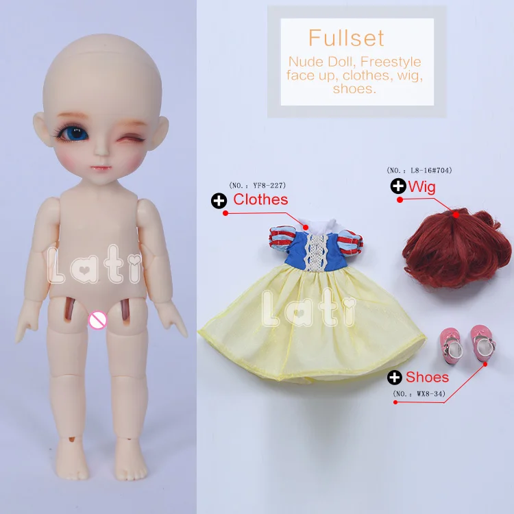 OUENEIFS LTI Yellow Wink Luna 1/8 SD BJD фигурки из смолы модель тела для маленьких девочек и мальчиков куклы Высокое качество игрушки на день рождения Рождество