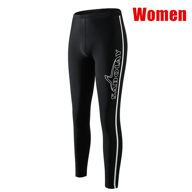 Women Pants Мужской женский Рашгард для подводного плавания, купальный костюм с длинным рукавом, Рашгард для серфинга, купальный костюм из 2 предметов, купальник для влюбленных пар - Цвет: Women Pants