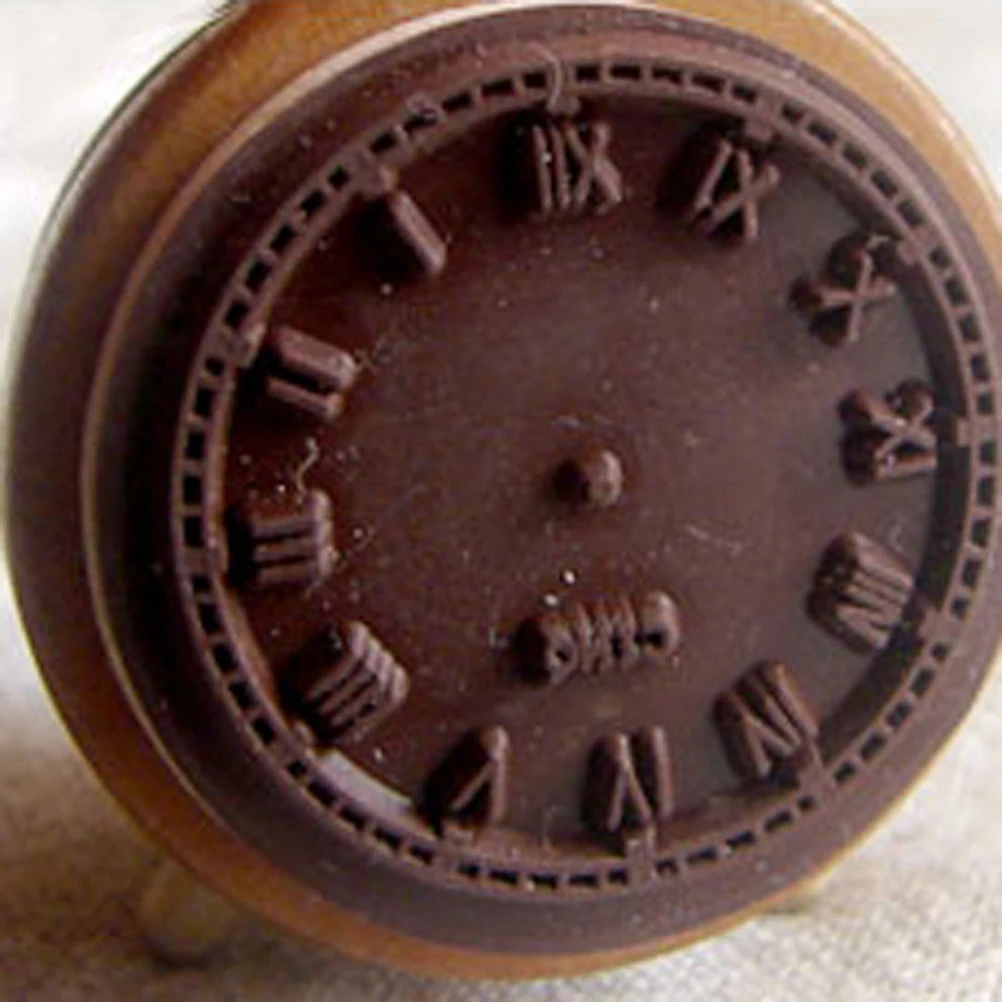 Винтажные деревянные креативные милые штампы лот Детские чернильные часы ретро