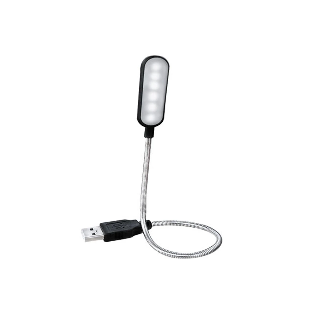 5 в USB 6 светодиодов книжный светильник портативный гибкий USB ночник применяется к портативному компьютеру USB интерфейс - Испускаемый цвет: changeable