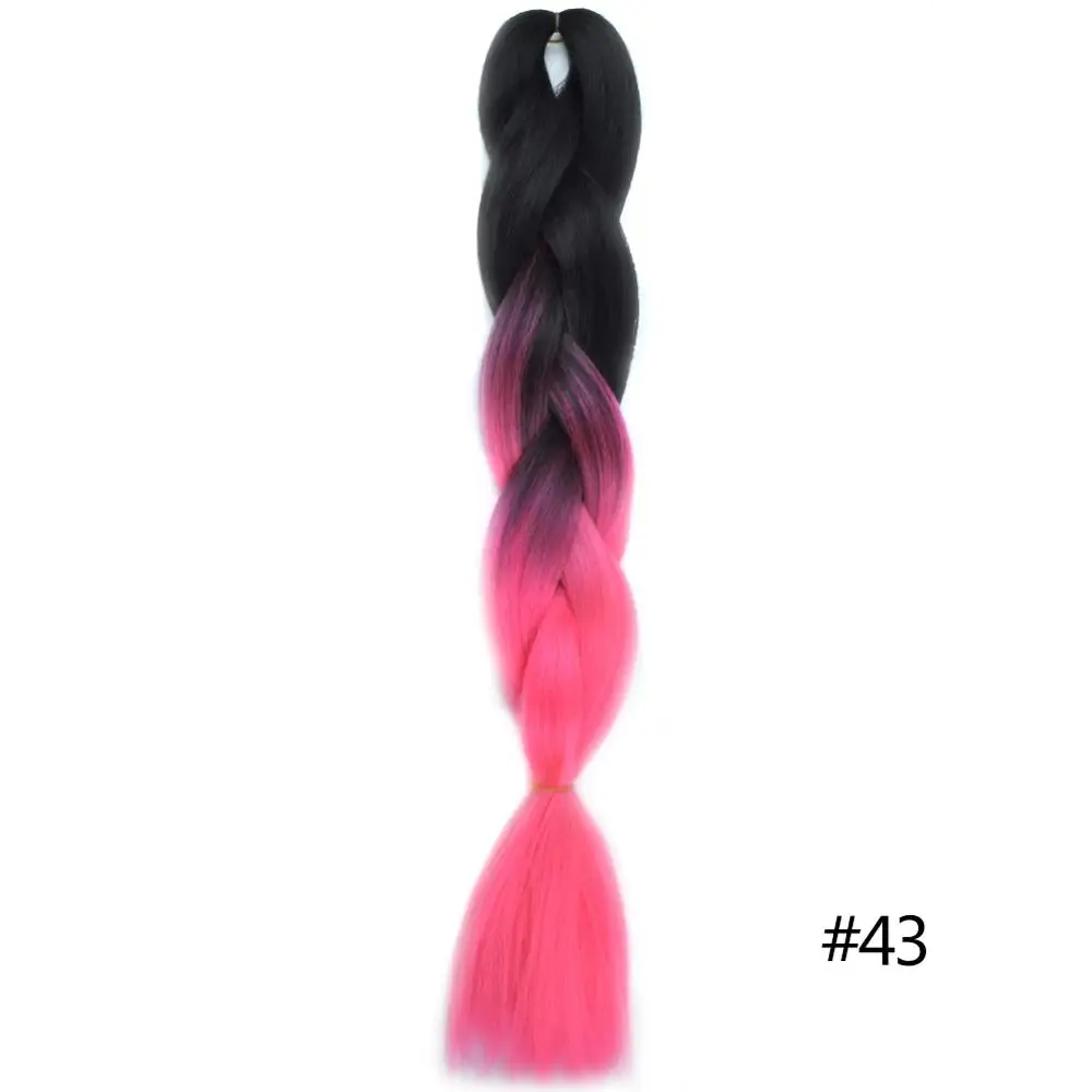 Chorliss 2"(65 см) 613TL. Голубой синтетические волосы для наращивания на крючках косички огромные косички Омбре плетение волос 100 г/упак. 1 шт - Цвет: #10