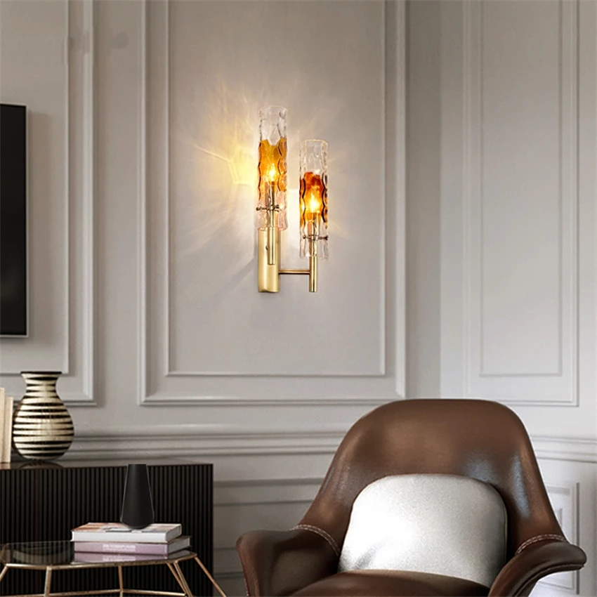 Скандинавский пост Современные Настенные светильники с имитацией пламени для