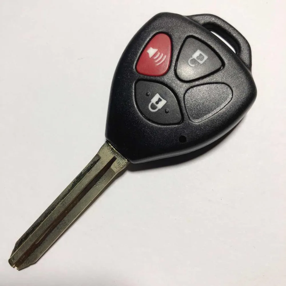 4 кнопки дистанционного Fob крышка подходит для Toyota Corolla Avalon Venza RAV4 2006-2010 замена ключа автомобиля чехол лезвие toy43