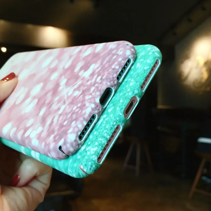 Роскошные Матовая Жесткий чехол для телефона iPhone 8 7 6 S Plus Apple X шт. жесткий рисунком