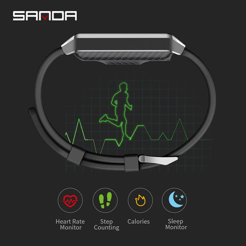 SANDA X9 Смарт часы для мужчин Bluetooth монитор сердечного ритма фитнес трекер