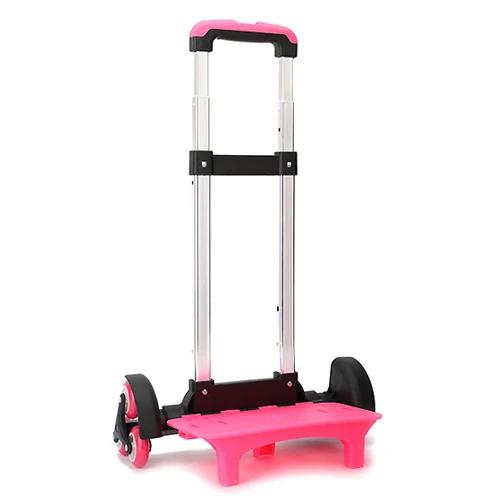 pink trolley Съемные детские школьные сумки на колесиках с 3 колесами для мальчиков и девочек, рюкзак на колесиках для начальной школы - Цвет: pink trolley