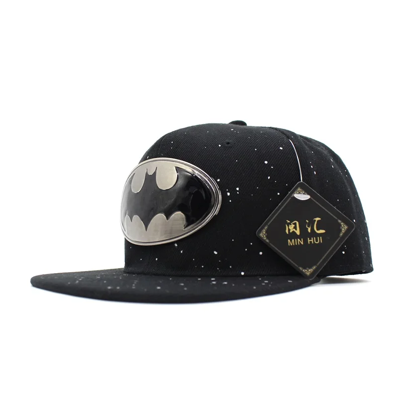 Minhui новинка 2015 Мода Бэтмен Хип-хоп Кепки Для мужчин женщин Snapback S Бейсбол Кости
