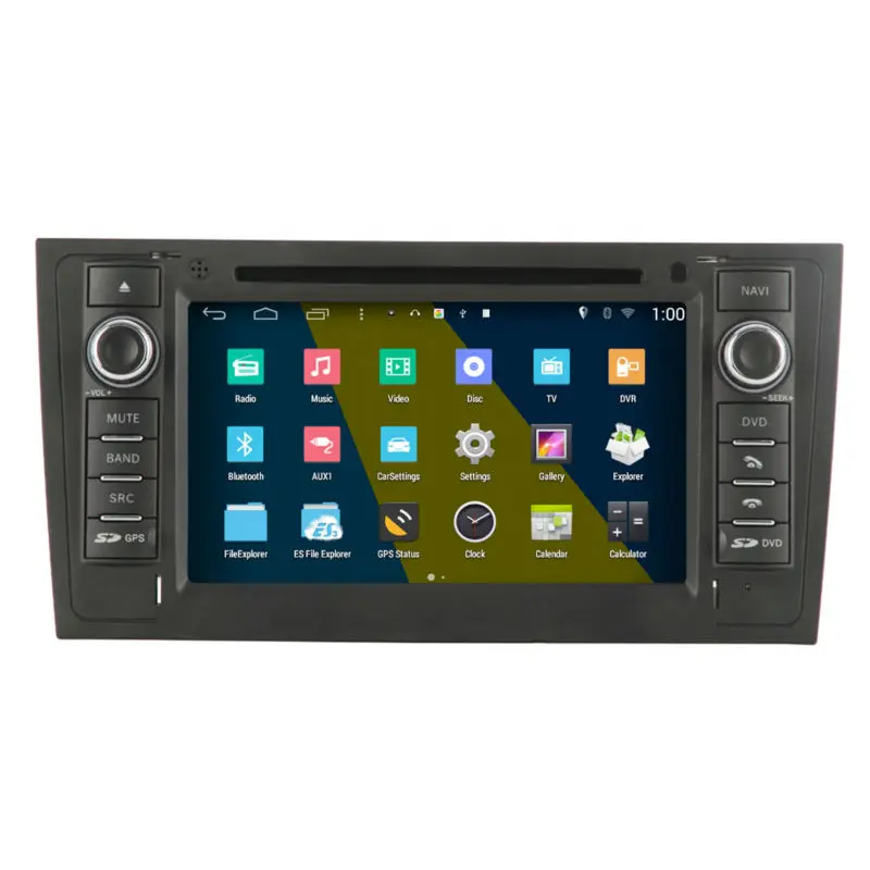 Camera+8GMap 1024*600 Wifi Quad Core Android 4.4 Autoradio DVD GPS Navigation Satnav Radio Stereo Headunit for 1997-2004 Audi A6 |