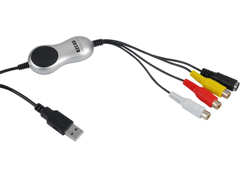 USB 2,0 к RCA Композитный S-Video ТВ VHS DVD 8 мм видеокамера кран кассета аудио-видео конвертер ПК Windows Win7/8/10 64bit