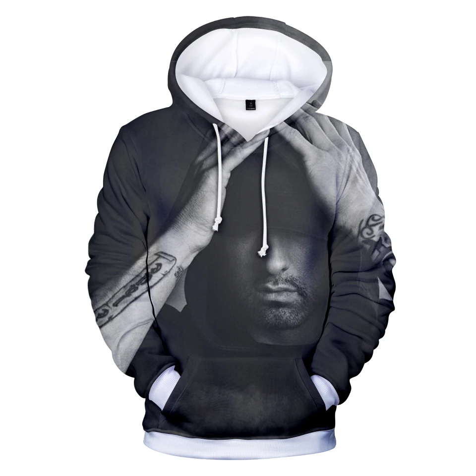 

Aikooki New Fashion 3D Printed Famous Rapper EMINEM Hoodies Men/Women Long Sleeve Hooded Hip Hop Sweatshirts Casual Clothes