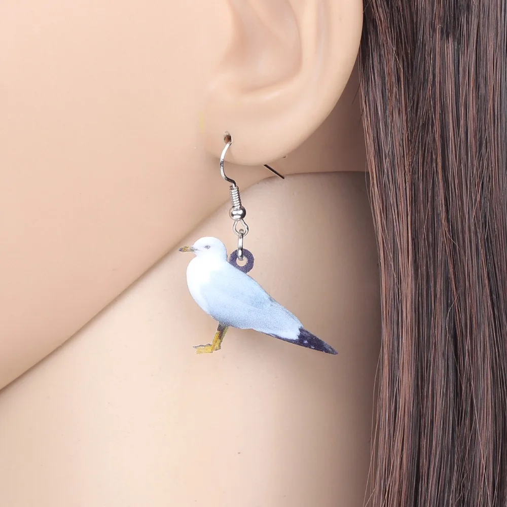 Женские акриловые серьги WEVENI большие длинные висячие серьги-подвески в виде