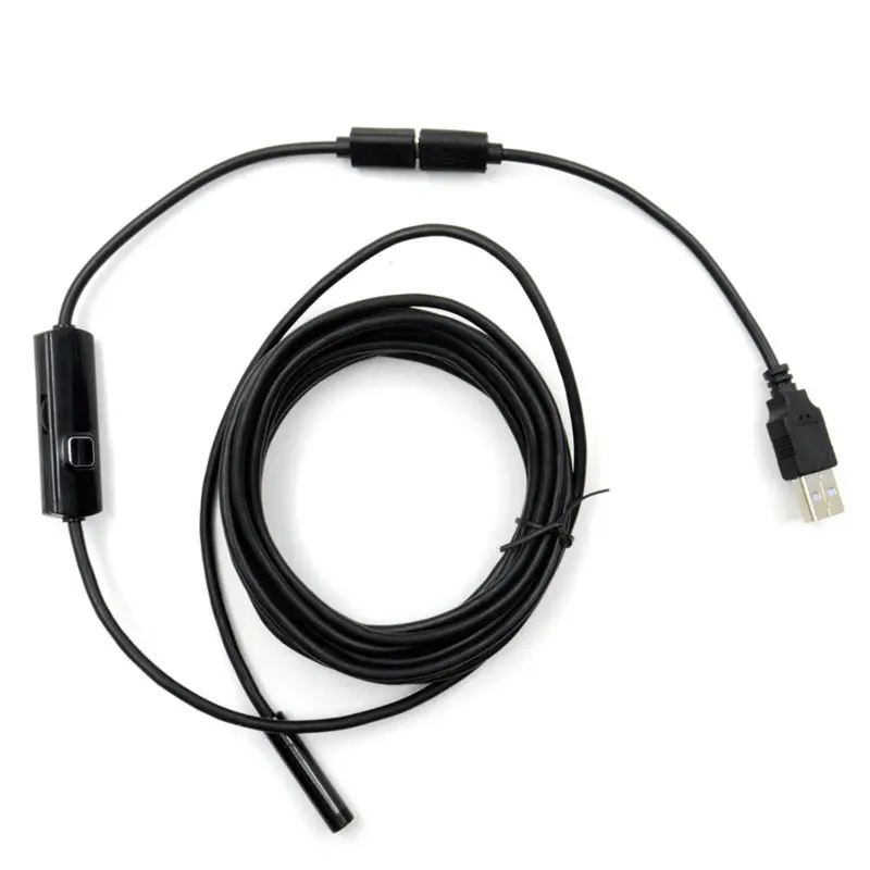 Жесткий гибкий кабель 3 5 м 7 мм USB эндоскоп камера для Mac OS ПК ноутбуков смартфонов