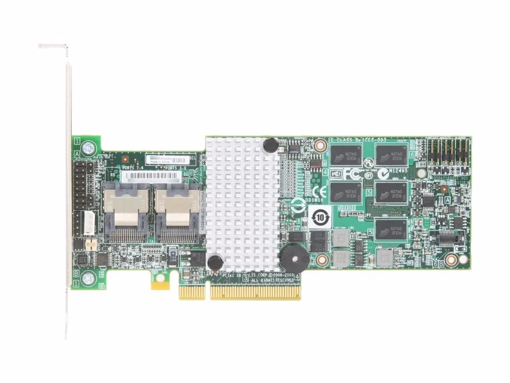 RaidStorage Avago LSI MegaRAID SAS 9260-8i LSI00198 8 портов 512 Мб кэш-памяти SFF8087 6 ГБ RAID0.1.5.6 PCI-E 2 0 X8 карта