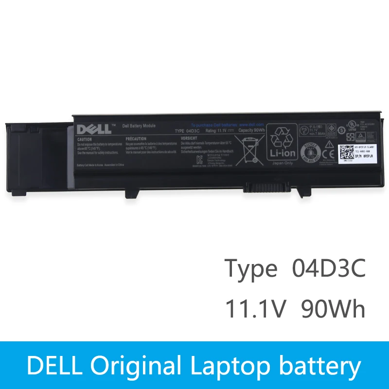 Оригинальный аккумулятор для ноутбука DELL Vostro 3400 3500 3600 3700 04D3C 9 ядер|Аккумуляторы