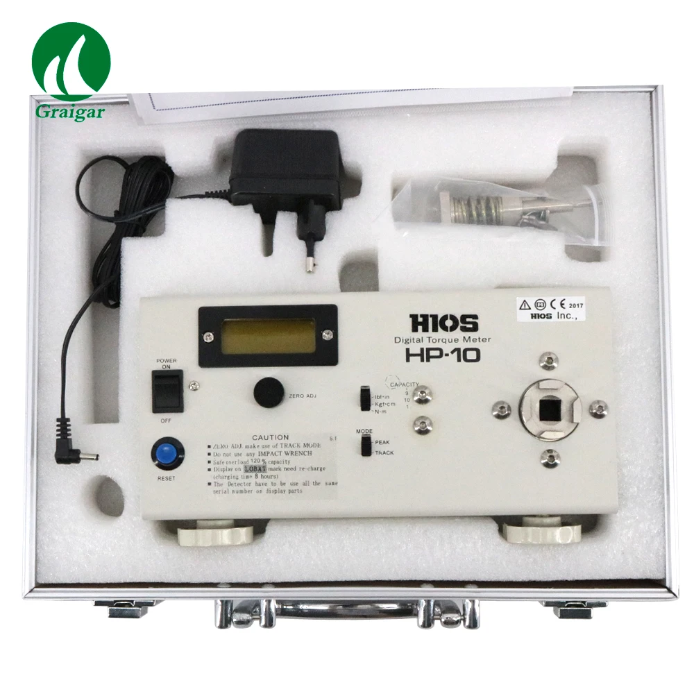Тестер крутящего момента с электрической отверткой HIOS HP-10 измерений можно легко