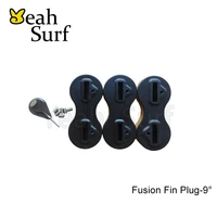 surfboard fusion fin box black and white fin plugs 9 degree surfing fin box